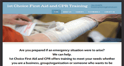 Desktop Screenshot of 1stchoicefirstaid.net